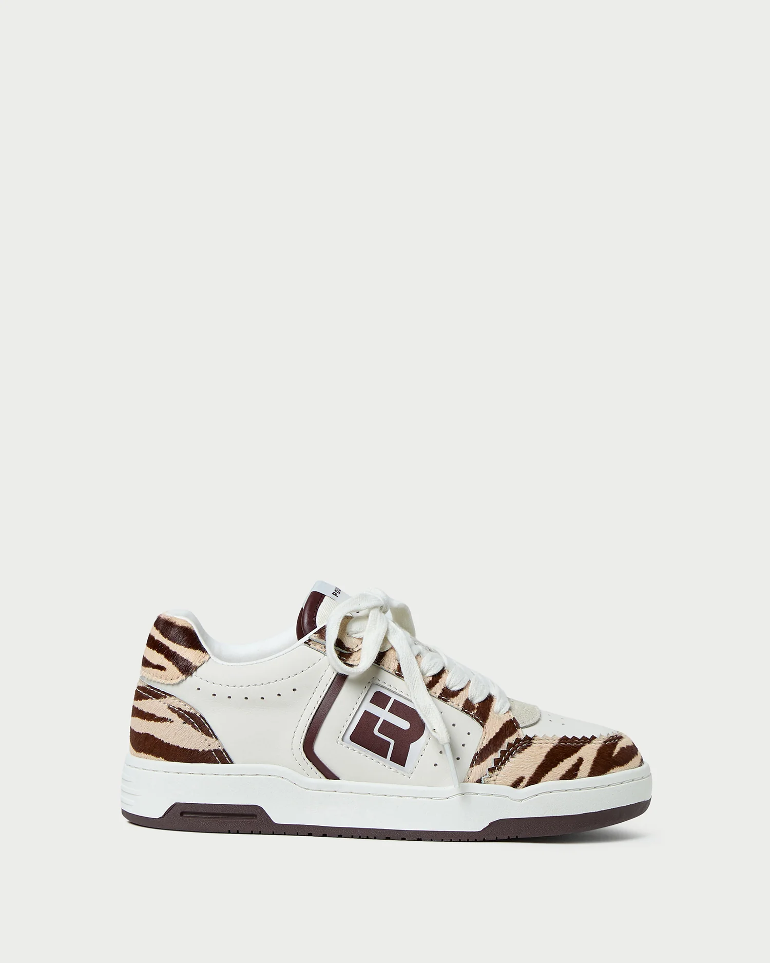 Topspin Cream/Zebra Court Sneaker